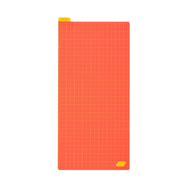 Hobonichi Pencil Board For Weeks Size Warm Red x Yellow Colored