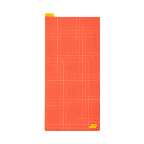 Hobonichi Pencil Board For Weeks Size Warm Red x Yellow Colored