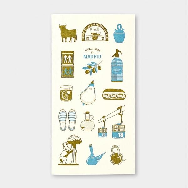Traveler's Notebook Regular Size Refill Local Things In MADRID