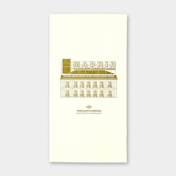 Traveler&#39;s Notebook Regular Size Refill Local Things In MADRID