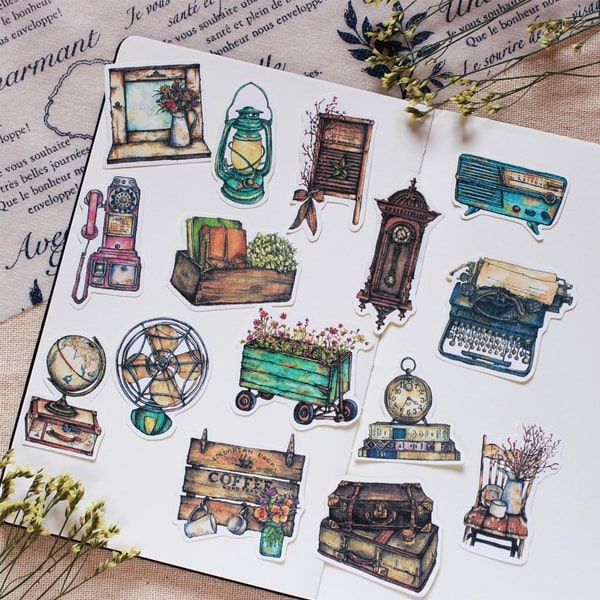 Yuyu Dream Flake Sticker - Retro Small Items