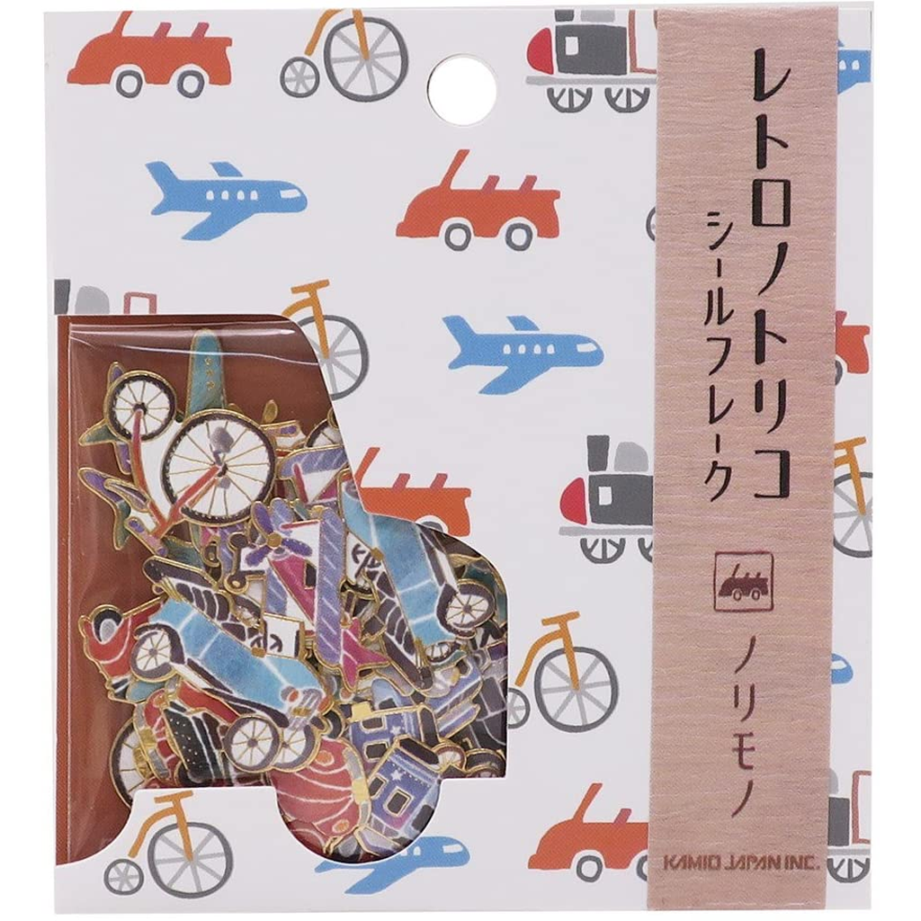 Kamio Japan Flake Sticker Retrono Trico Norimono