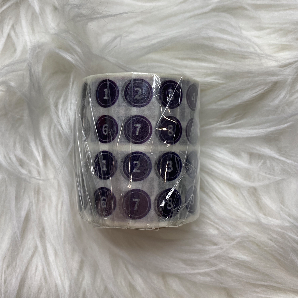 Retro Label Masking Tape Numbers And Letters