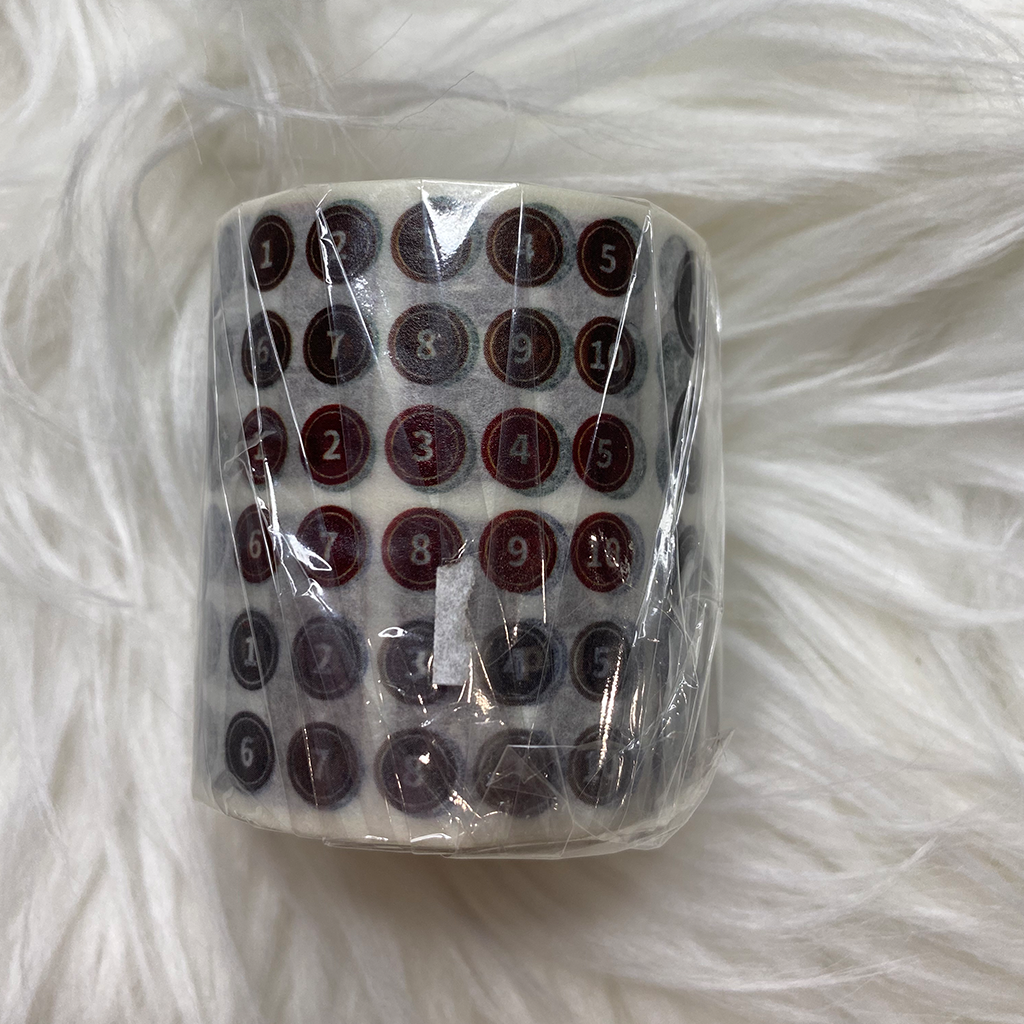 Retro Label Masking Tape Numbers And Letters