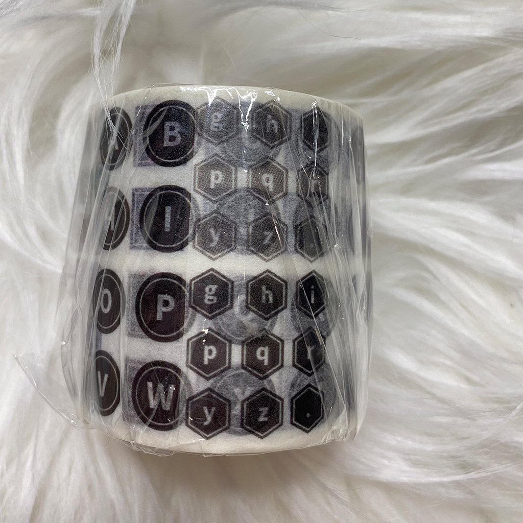 Retro Label Masking Tape Numbers And Letters