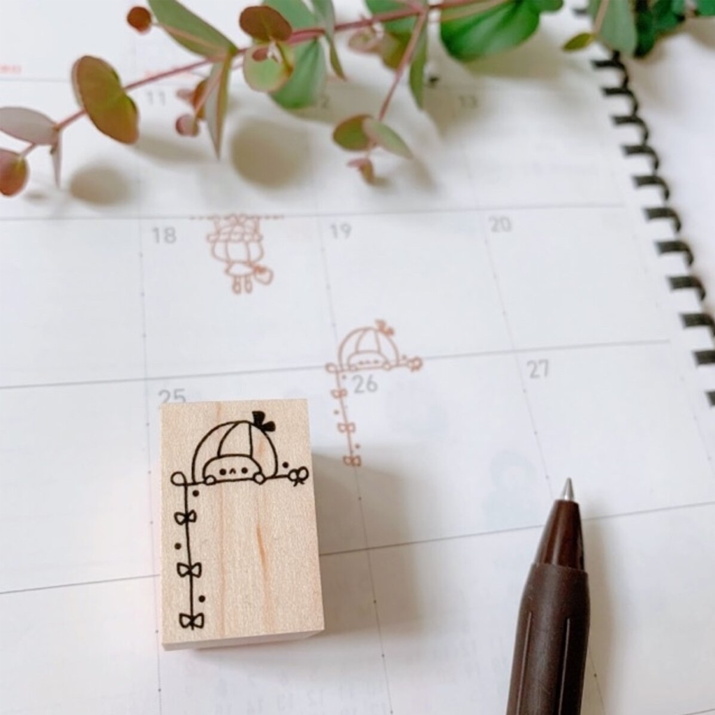 Kayonoko Maruzen Ribon-chan Rubber Stamp