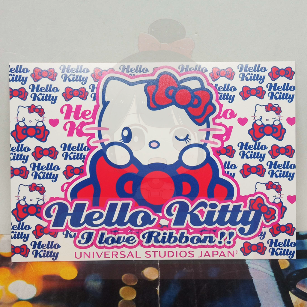 Sanrio Hello Kitty I Love Ribbon Postcard