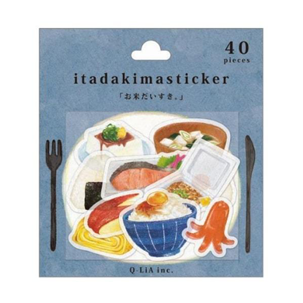 Q-Lia Itadakimasticker Rice Lover