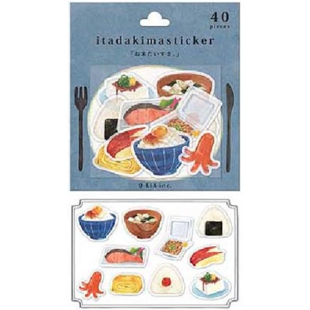 Q-Lia Itadakimasticker Rice Lover