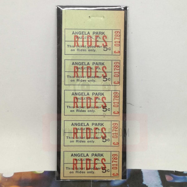 Angela Park Rides Vintage Ticket