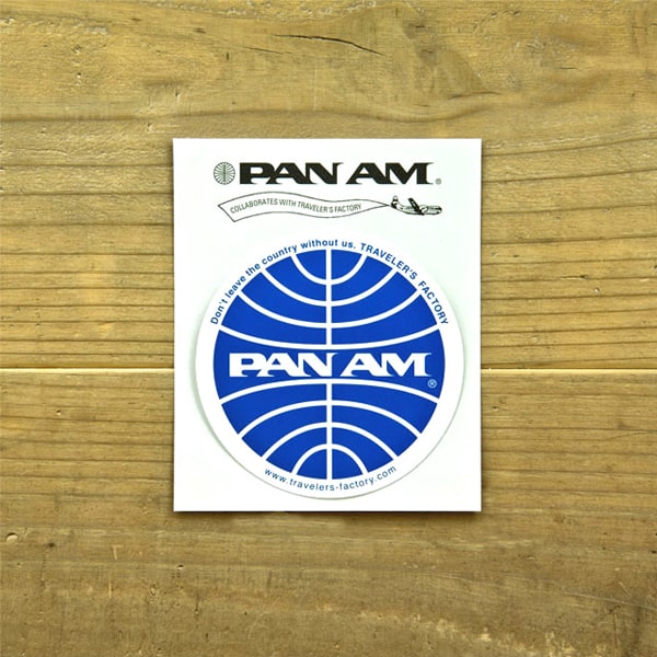 Traveler's Factory Suitcase Sticker Pan Am Logo