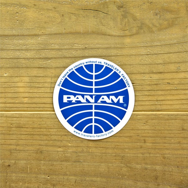 Traveler&#39;s Factory Suitcase Sticker Pan Am Logo