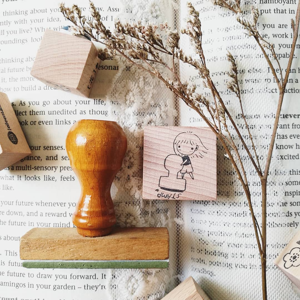 Eileen Tai Rubber Stamp - Mini Girls Rubber Stamp