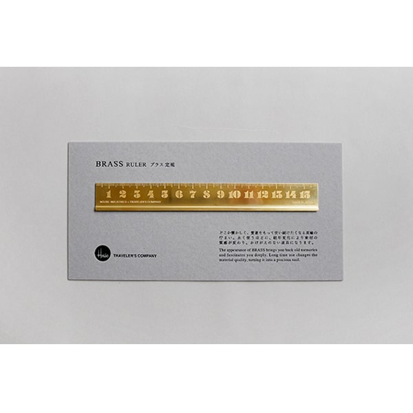 Traveler's Factory X House Industries Brass Ruler
