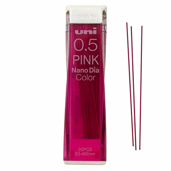 Uni NanoDia Color Pink Lead Refill 0.5mm