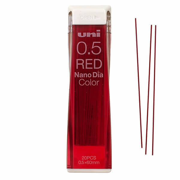 Uni NanoDia Color Red Lead Refill 0.5mm