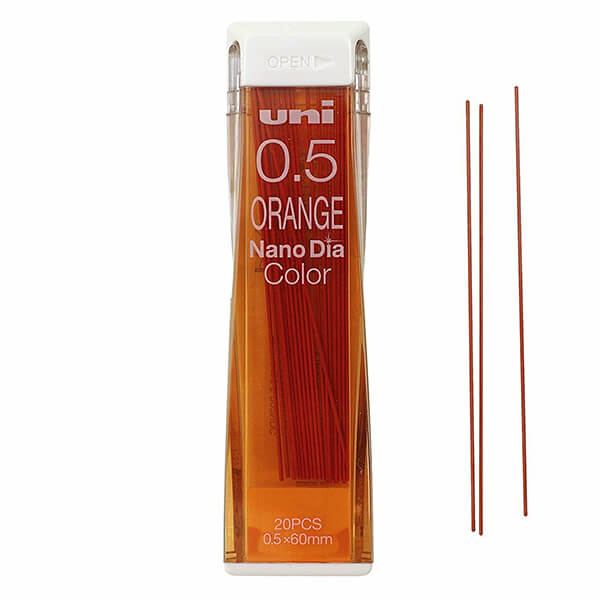 Uni NanoDia Color Orange Lead Refill 0.5mm