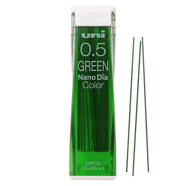 Uni NanoDia Color Green Lead Refill 0.5mm