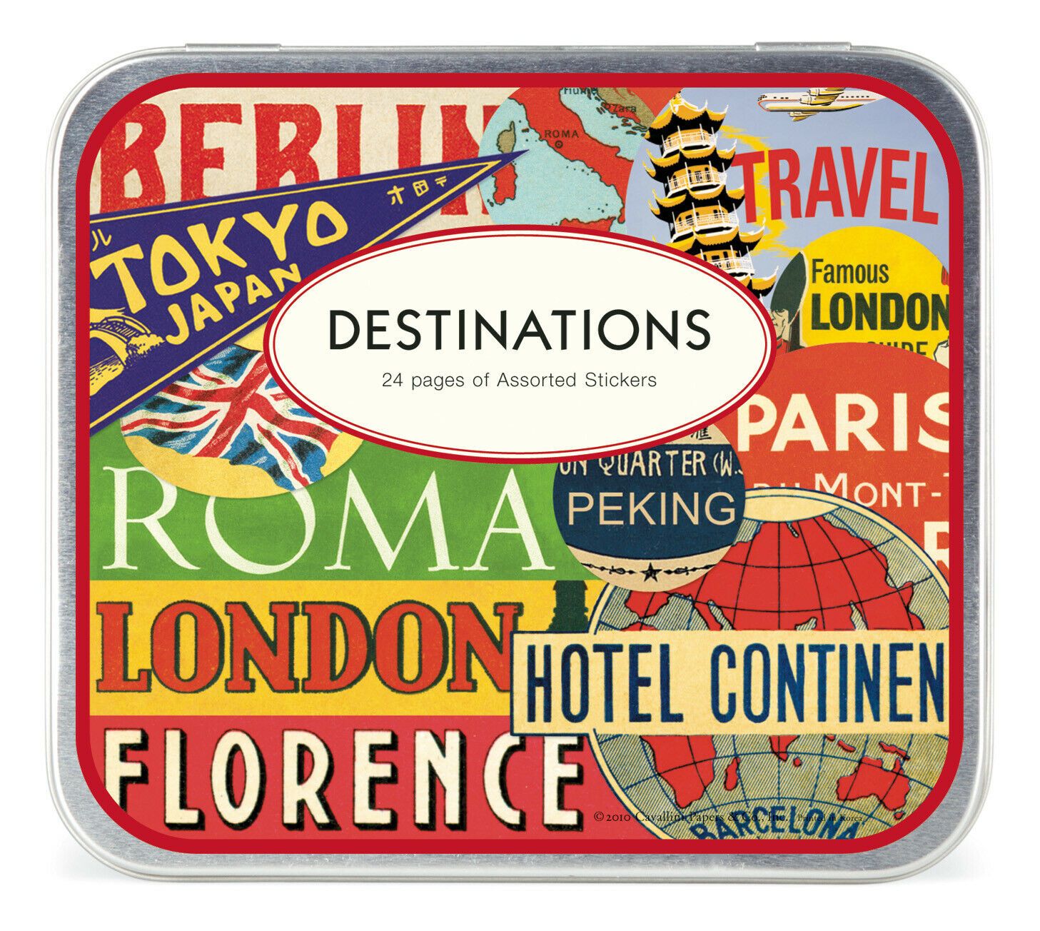 Cavallini & Co. Destinations Decorative Label Sticker