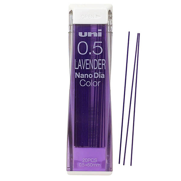Uni NanoDia Color Purple Lead Refill 0.5mm