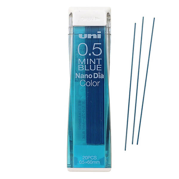 Uni NanoDia Color Mint Blue Lead Refill 0.5mm