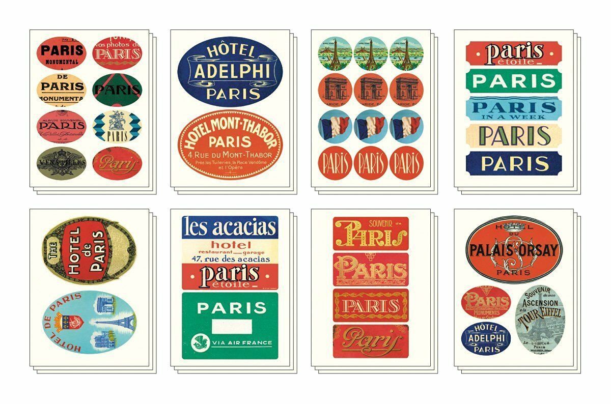 Cavallini &amp; Co. Paris Decorative Label Sticker