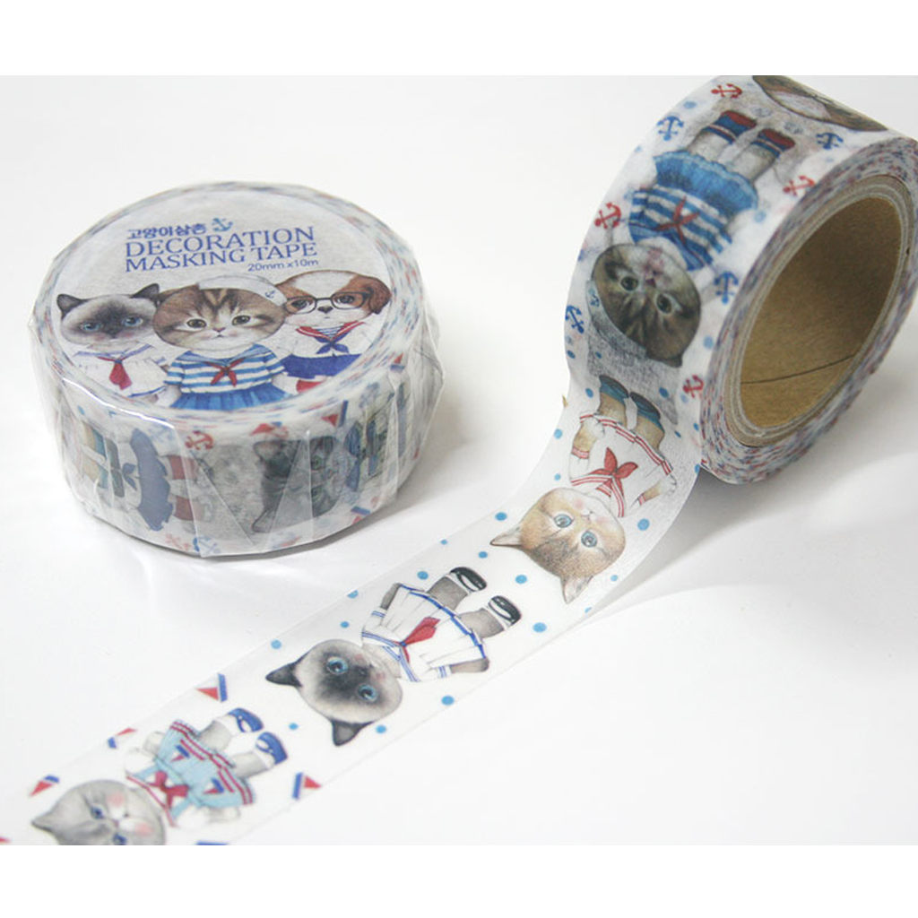 Cat Uncle Masking Tape - I Love Sailor