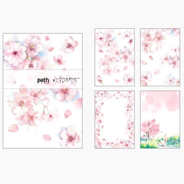 Path X Liang Feng Memo Series Cherry Blossoms