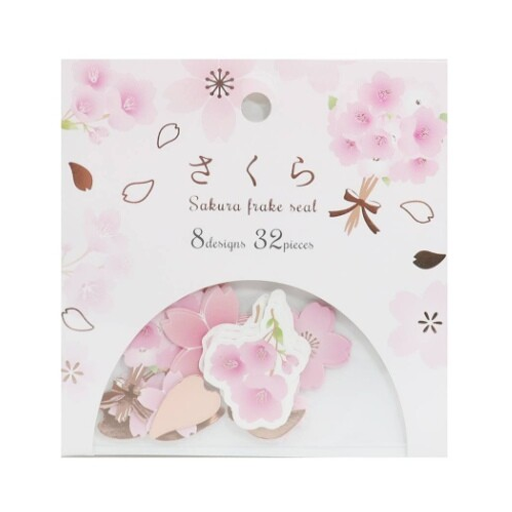 Clothes Pin Sakura Pink Flake Sticker