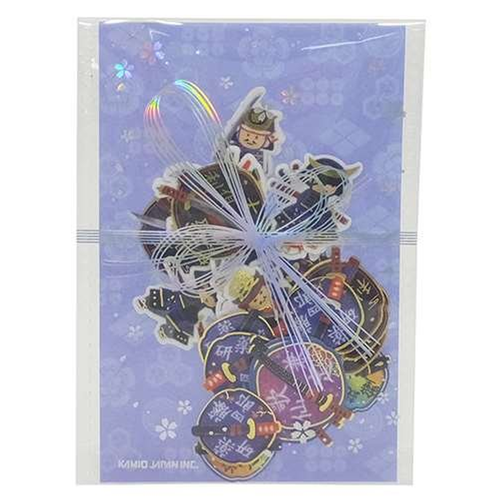 Kamio Japan Flake Sticker Masking Seal Samurai Japan