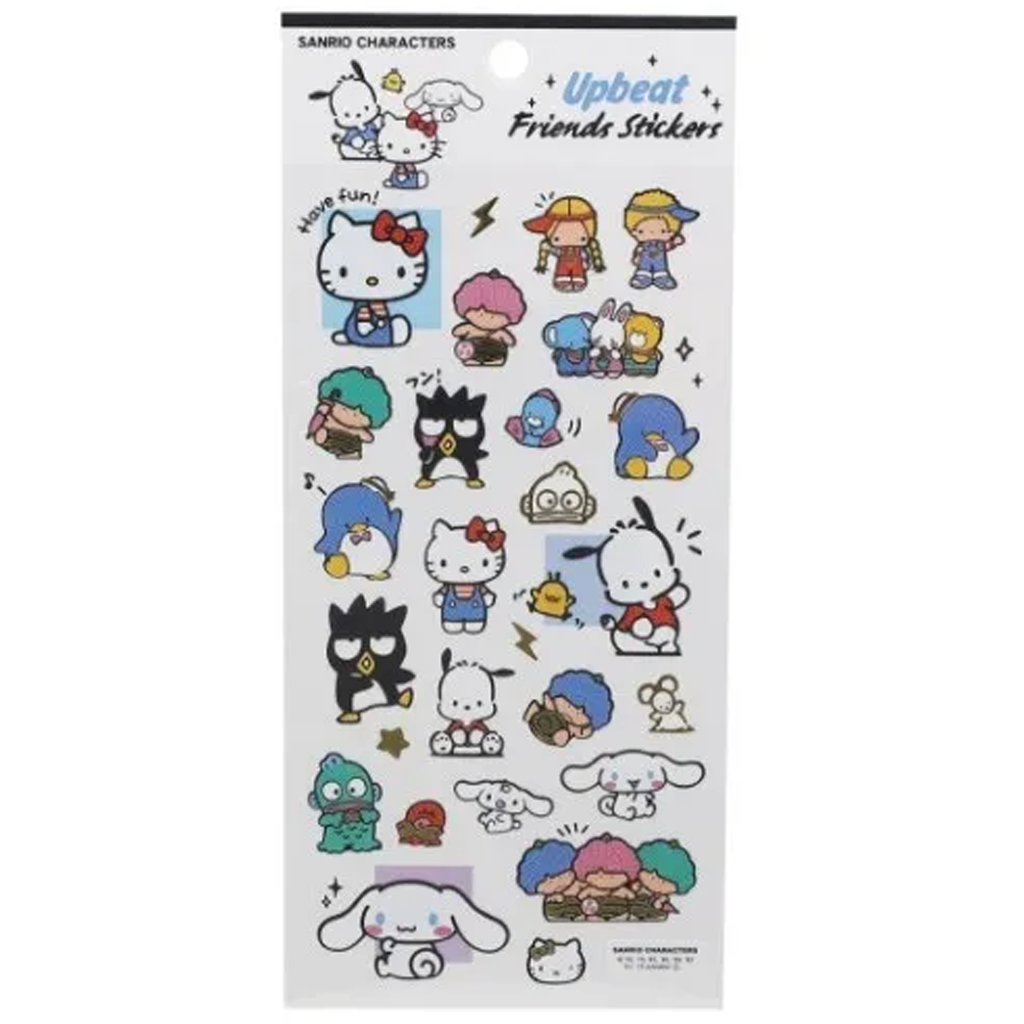 Kamio Japan Sanrio Characters Upbeat Friends Stickers