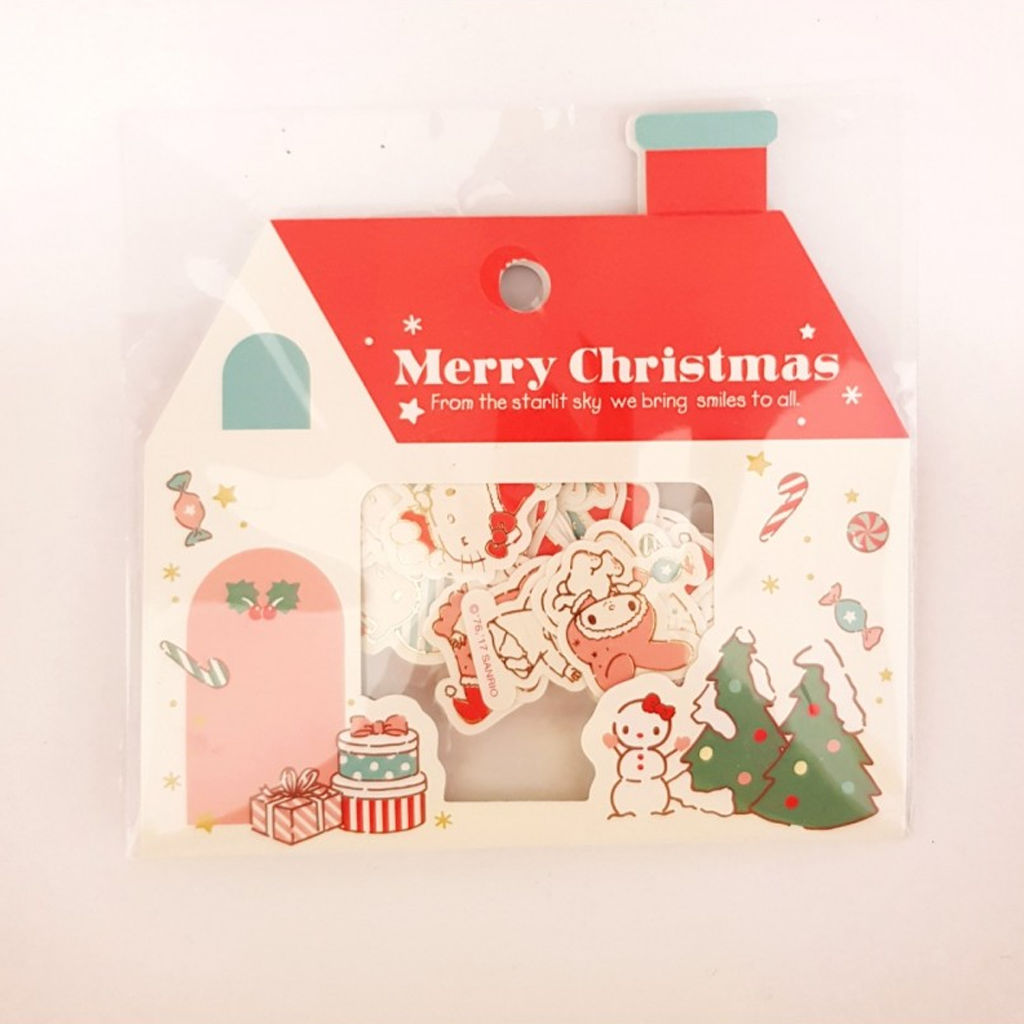 Christmas Flake Sticker Sanrio Characters