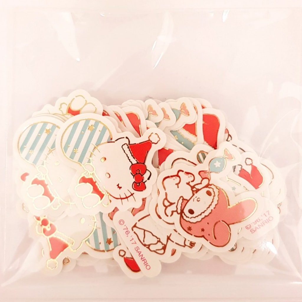 Christmas Flake Sticker Sanrio Characters
