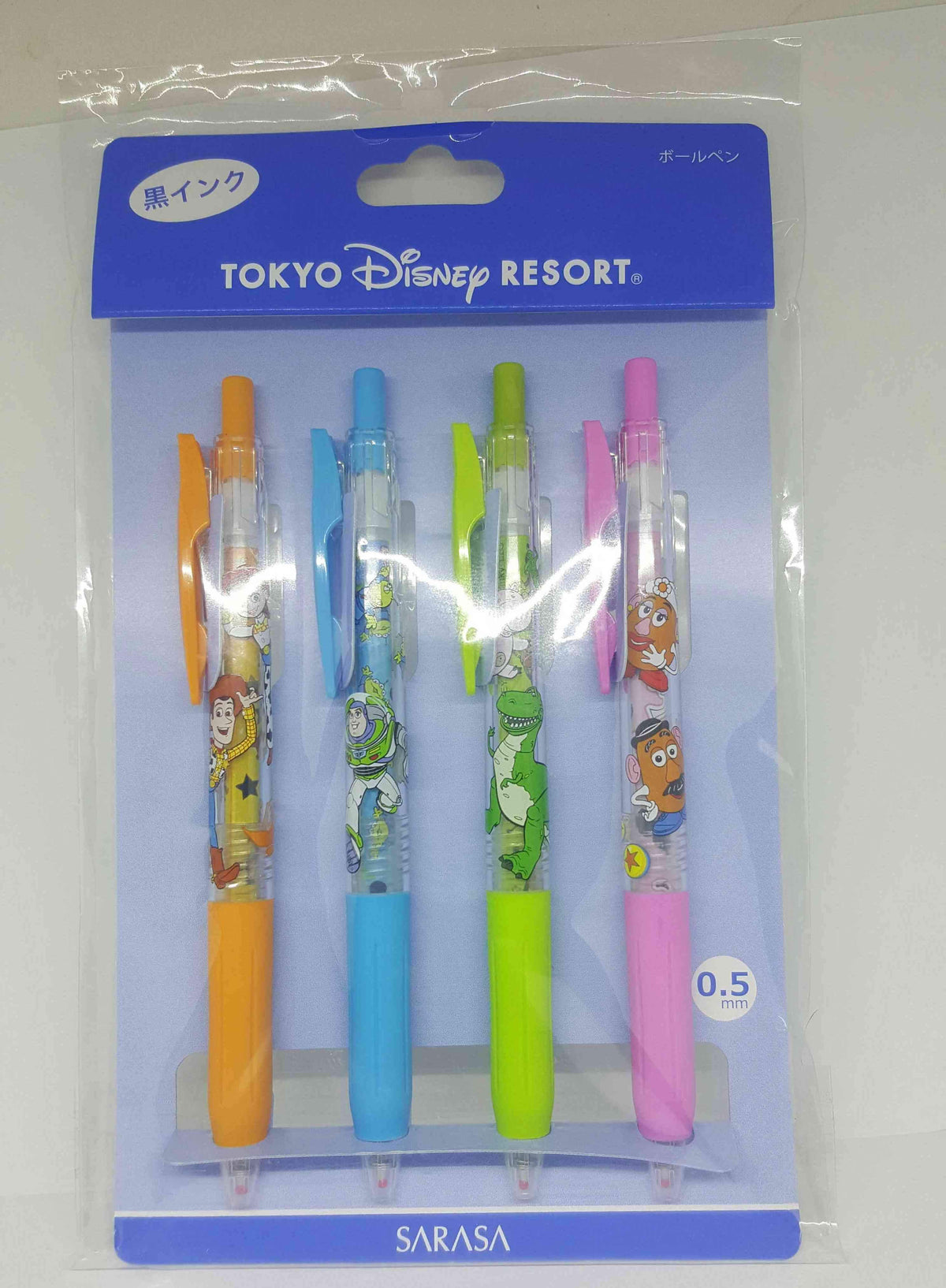 Tokyo Disney Resort Sarasa Ballpoint Pen Toy Story Set 4