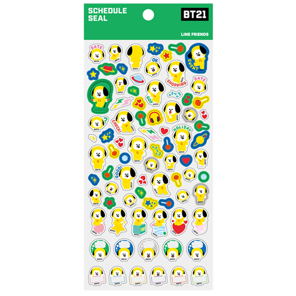 LINE Friends BT21 Schedule Sticker Chimmy