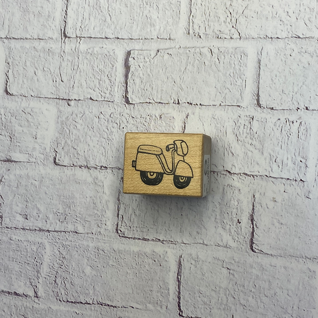 Micia Rubber Stamp - Scooter