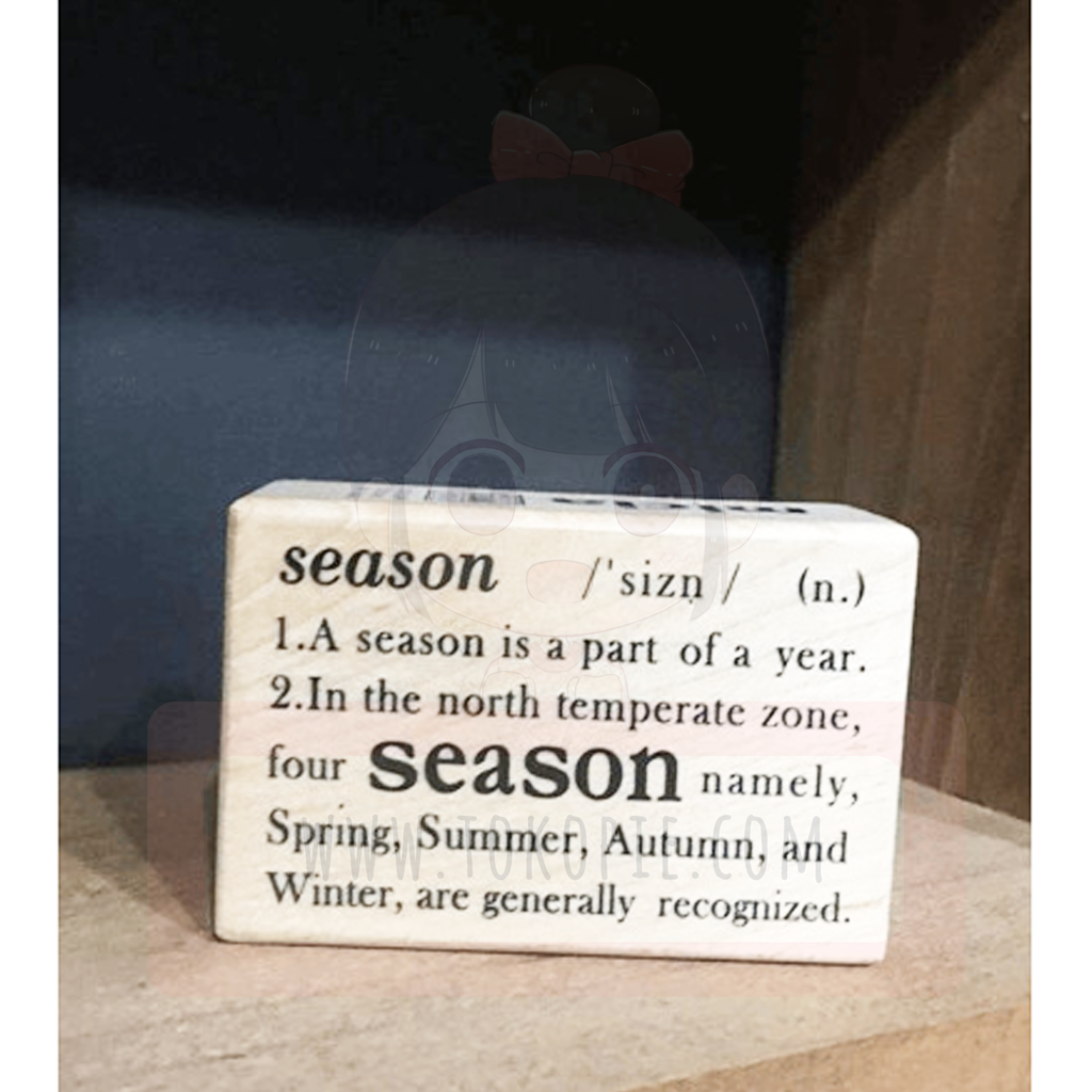 Micia Rubber Stamp - Dictionary Season