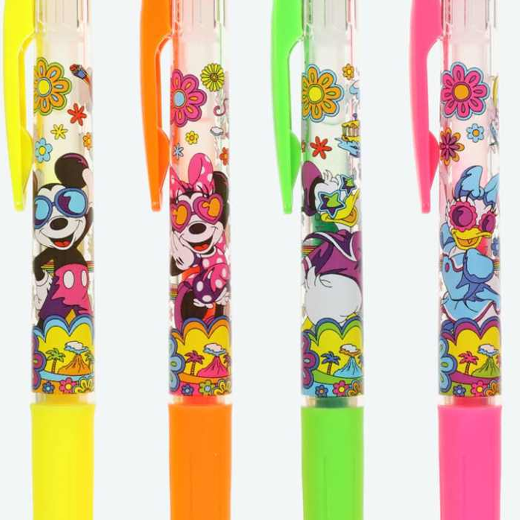 Tokyo Disney Resort Sarasa Clip Pen Set 4 Disney Characters