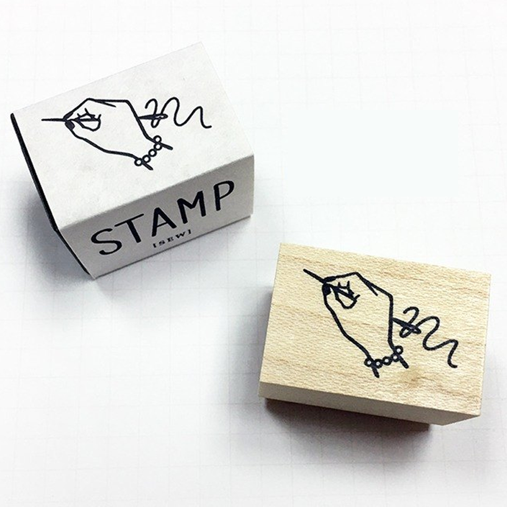 Knoopworks Rubber Stamp - Sewing Hand B