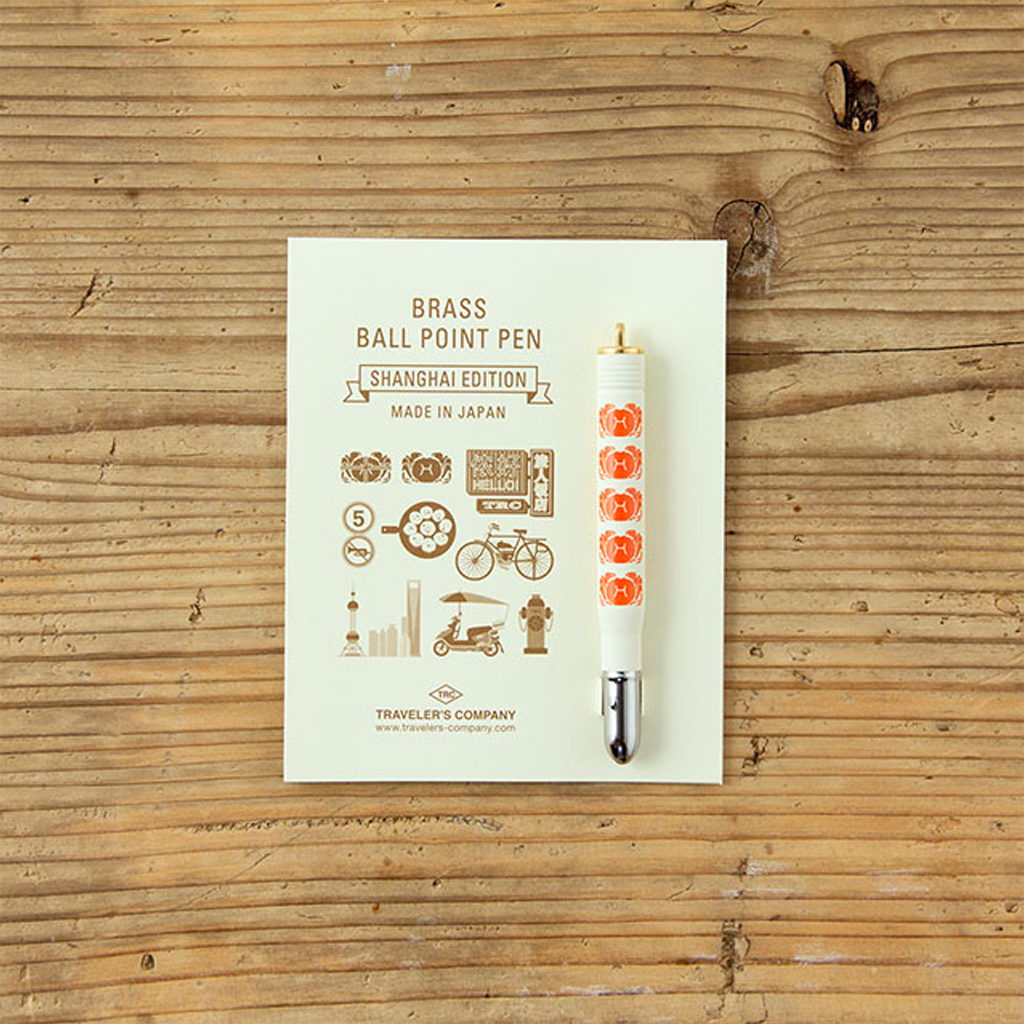 Traveler&#39;s Factory Brass Ballpoint Pen Local Things In Shanghai