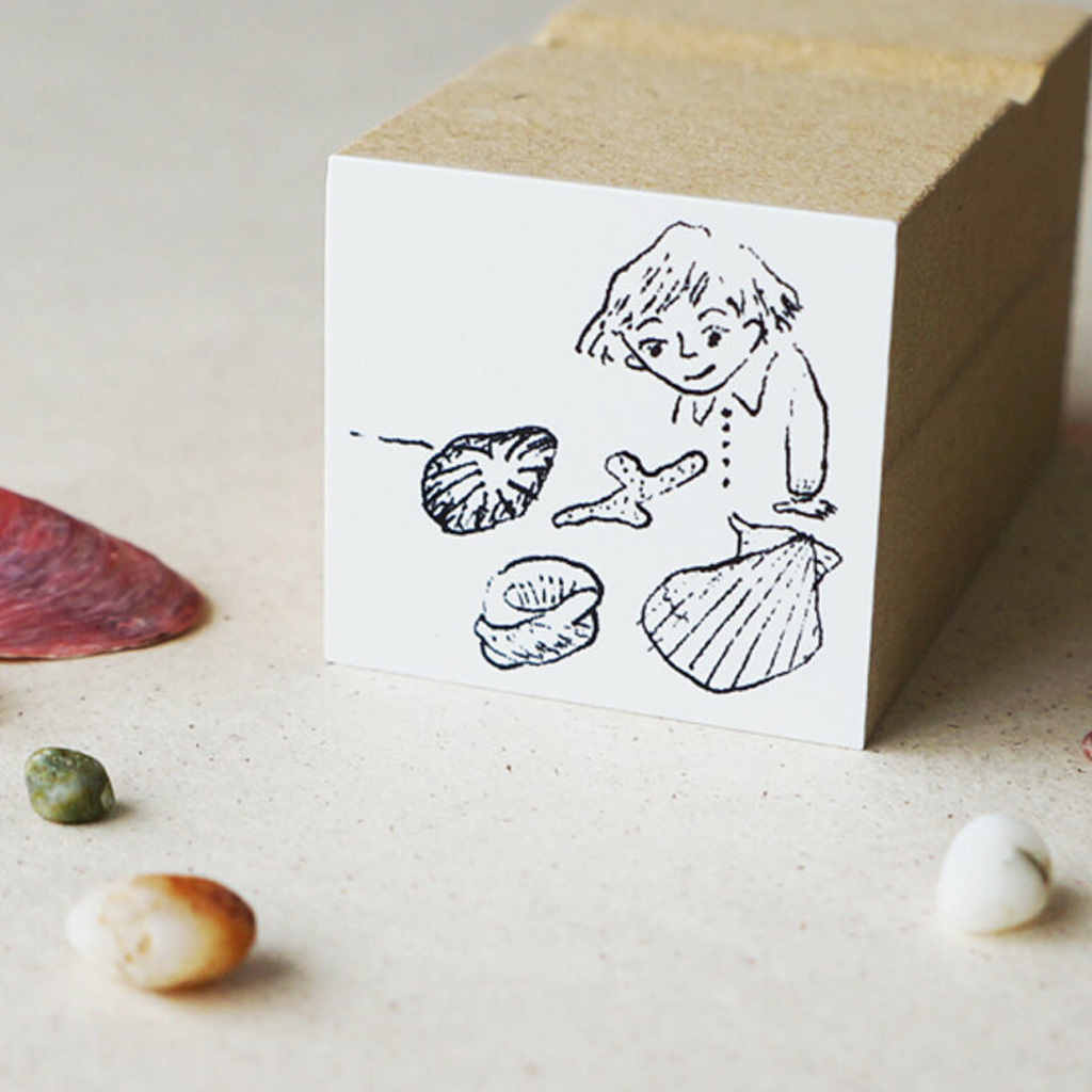 Tree Books Rubber Stamp - Shellfish And Me