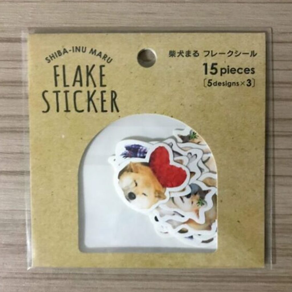 Shiba Inu Marutaro Flake Sticker