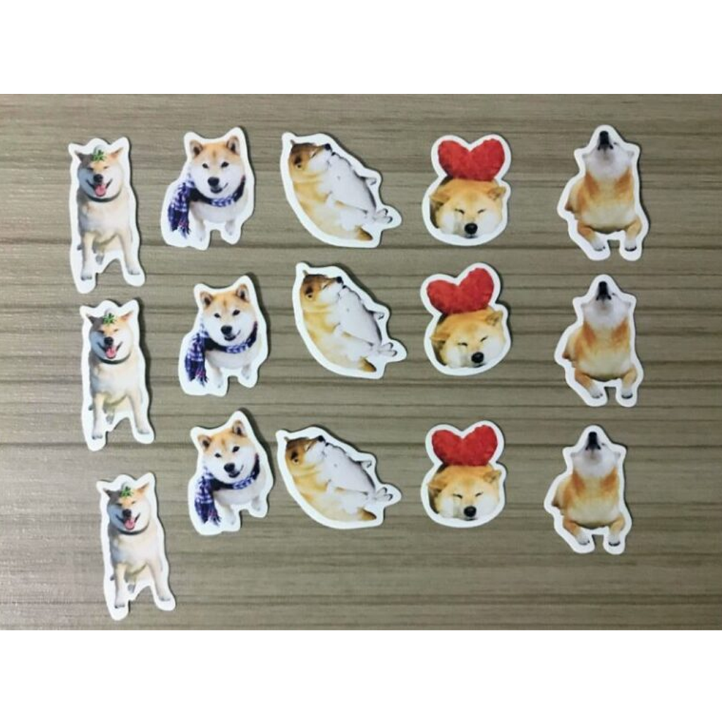 Shiba Inu Marutaro Flake Sticker