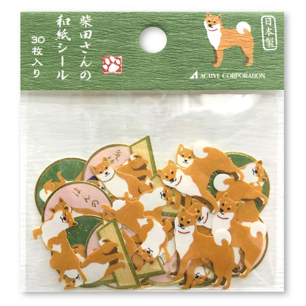 Active Corporation Shiba Dog Flake Sticker