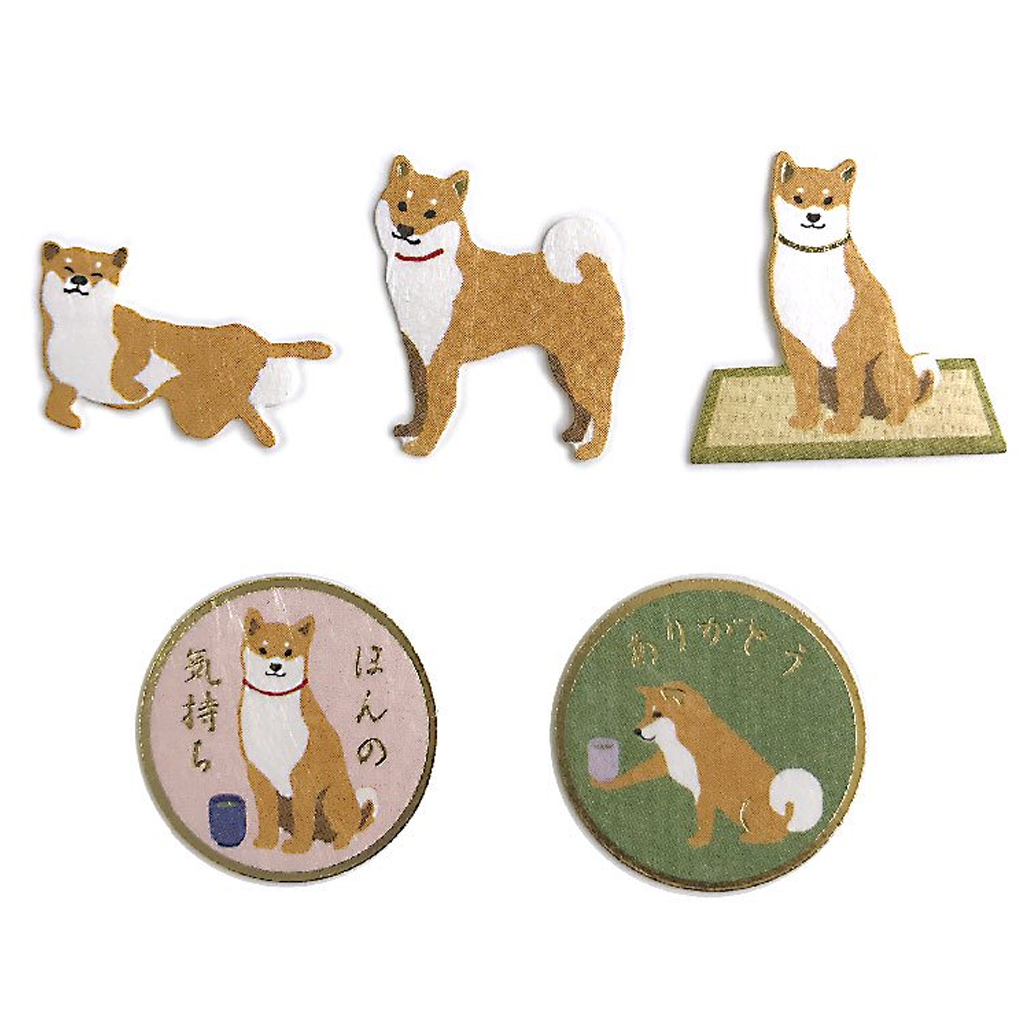 Active Corporation Shiba Dog Flake Sticker