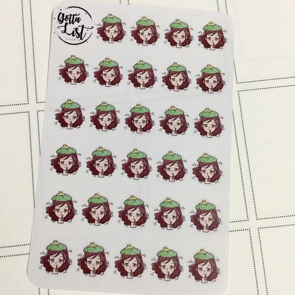 GottaList Sticker Planner Kayla Sick Day