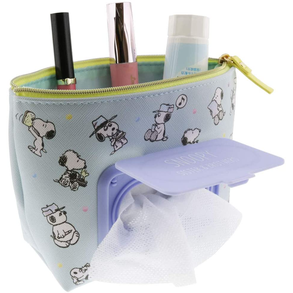 Peanuts Snoopy Seepo Pouch With Sheet Case Sister &amp; Brothers