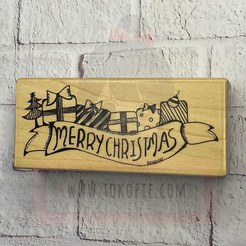Micia Rubber Stamp - Merry Christmas