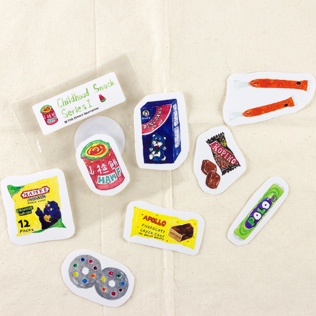 Fish Koou Childhood Snack Series I Sticker