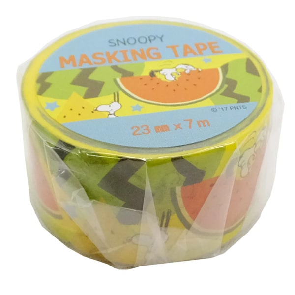 Peanuts Snoopy Masking Tape - Watermelon